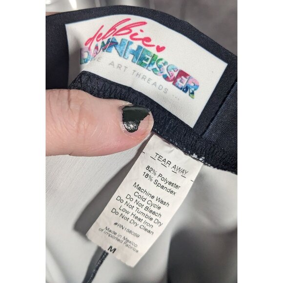 Debbie Dannheisser Flower Series Fine Art High Waist Leggings Size Medium - Picture 8 of 12